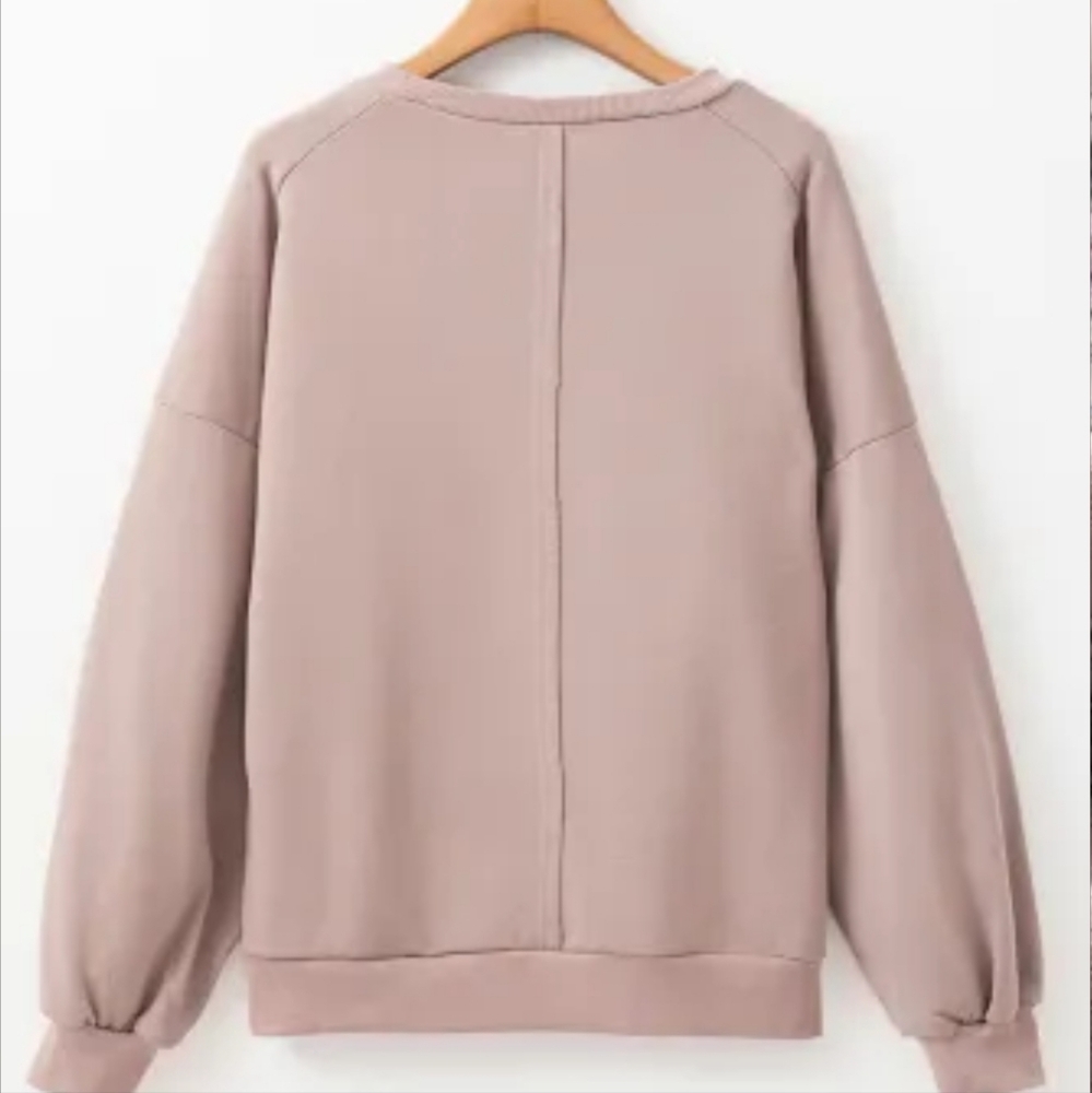 New Women's Pink Peace Sign Sweatshirt - Picture 11 of 15